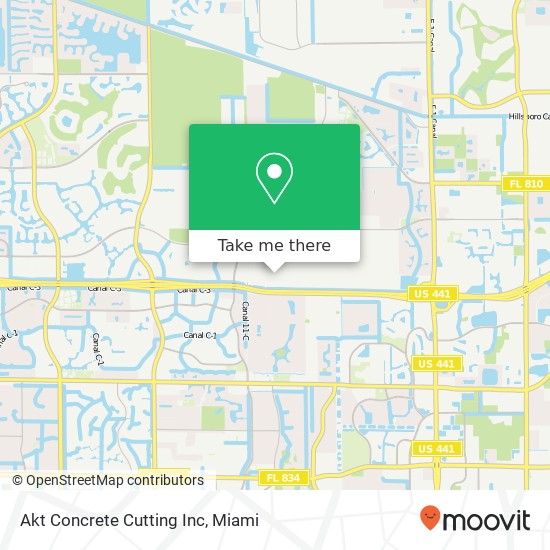 Akt Concrete Cutting Inc map