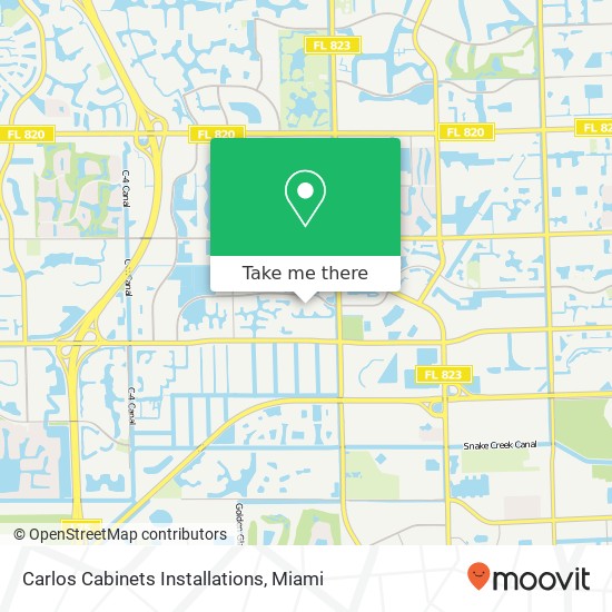 Carlos Cabinets Installations map