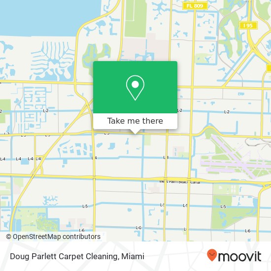Doug Parlett Carpet Cleaning map