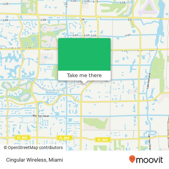 Mapa de Cingular Wireless