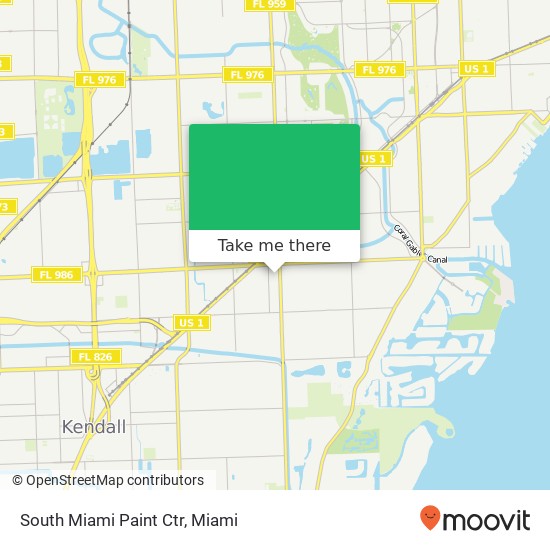 South Miami Paint Ctr map