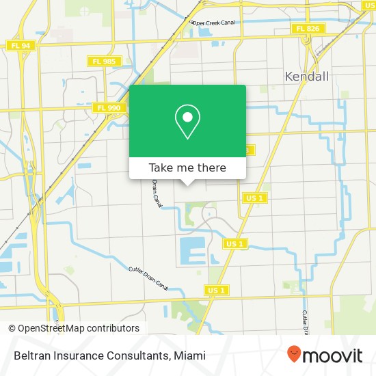 Beltran Insurance Consultants map