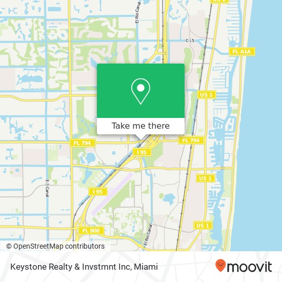 Mapa de Keystone Realty & Invstmnt Inc