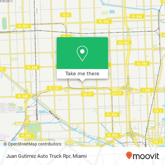 Juan Gutirrez Auto Truck Rpr map