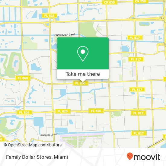 Family Dollar Stores map