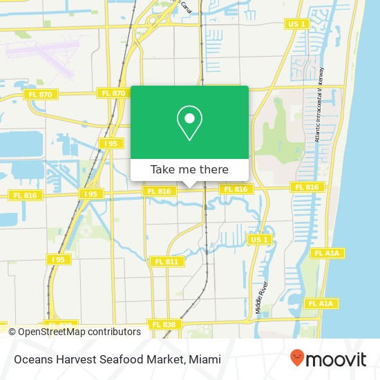 Oceans Harvest Seafood Market map
