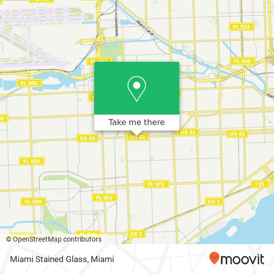 Mapa de Miami Stained Glass