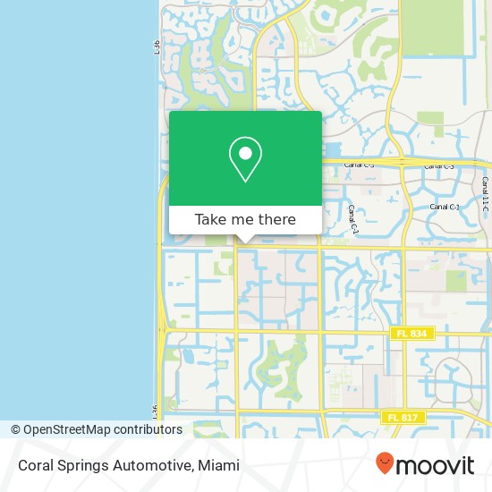 Coral Springs Automotive map