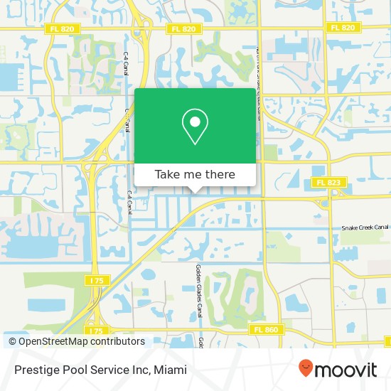 Prestige Pool Service Inc map