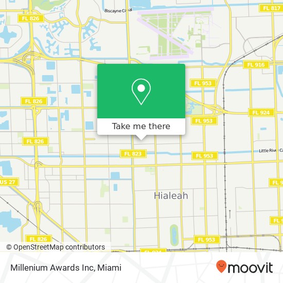 Millenium Awards Inc map