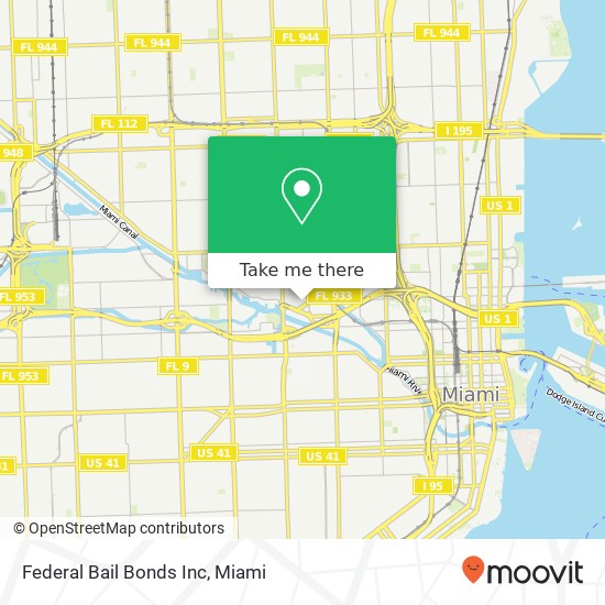 Federal Bail Bonds Inc map