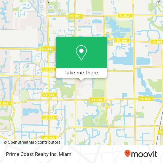 Prime Coast Realty Inc map