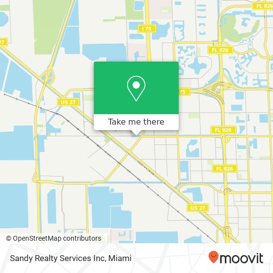 Mapa de Sandy Realty Services Inc