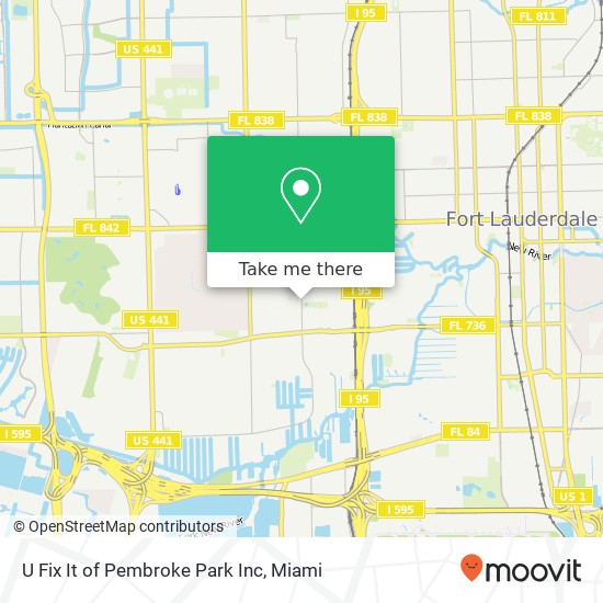 Mapa de U Fix It of Pembroke Park Inc