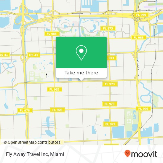Fly Away Travel Inc map