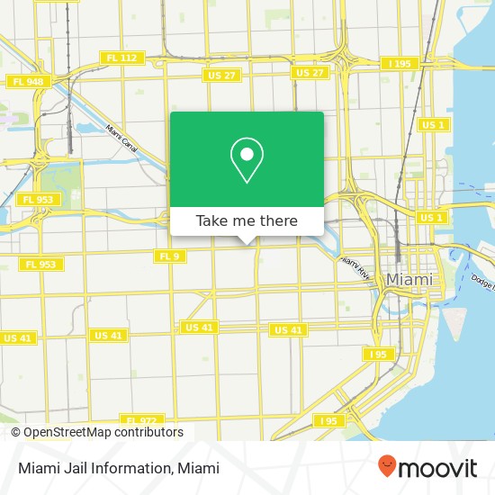 Miami Jail Information map