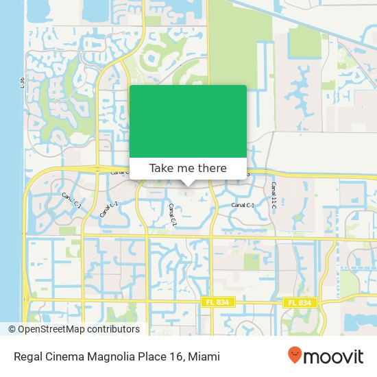 Mapa de Regal Cinema Magnolia Place 16