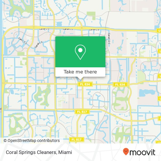 Coral Springs Cleaners map