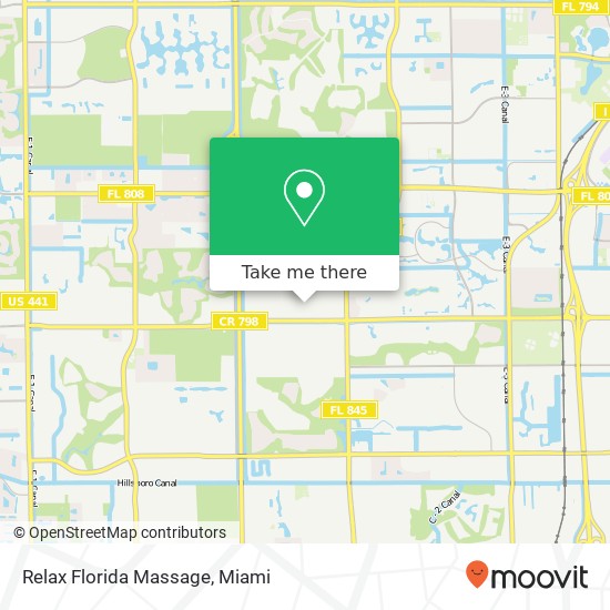 Relax Florida Massage map