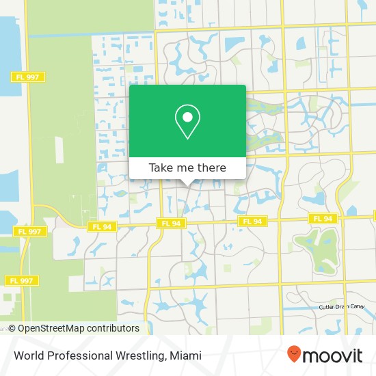 World Professional Wrestling map