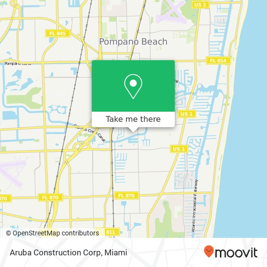 Aruba Construction Corp map