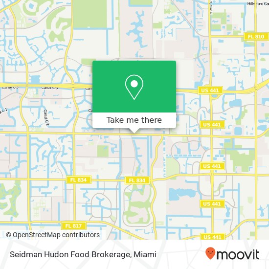 Seidman Hudon Food Brokerage map