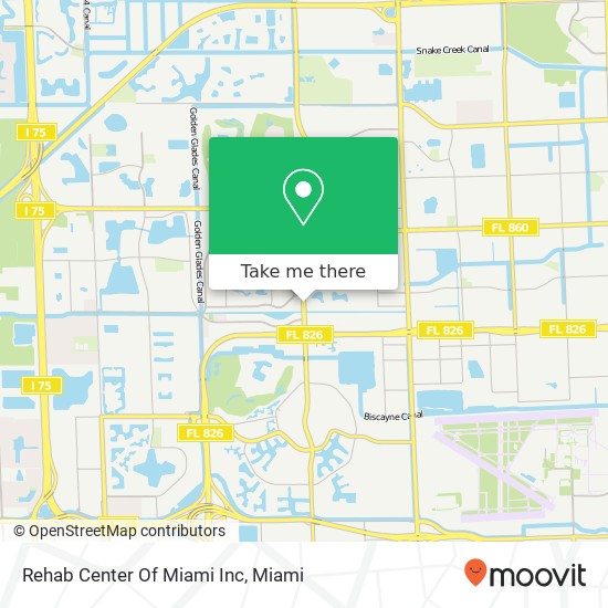Rehab Center Of Miami Inc map