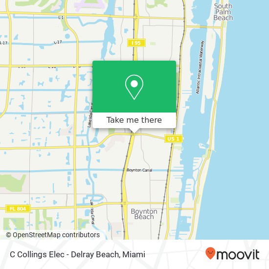 Mapa de C Collings Elec - Delray Beach