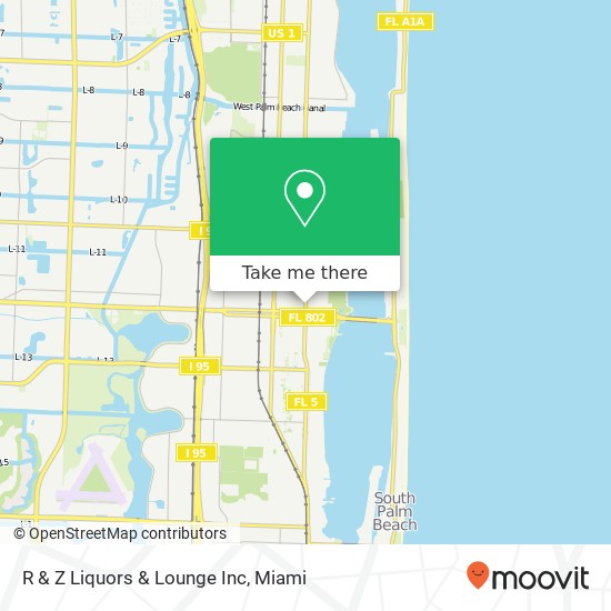 R & Z Liquors & Lounge Inc map