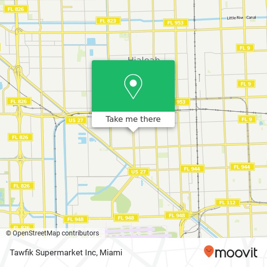 Mapa de Tawfik Supermarket Inc