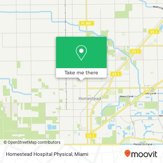 Homestead Hospital Physical map