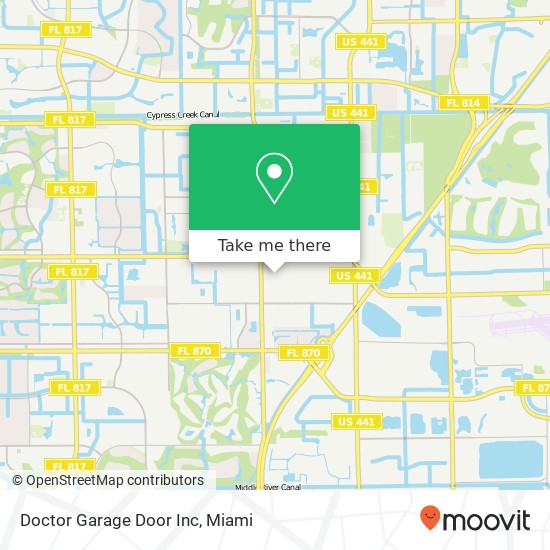 Doctor Garage Door Inc map