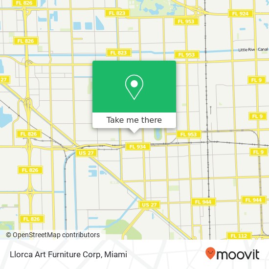 Llorca Art Furniture Corp map
