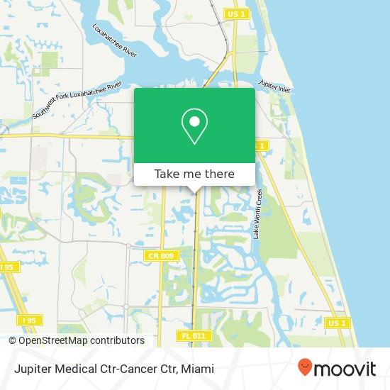 Jupiter Medical Ctr-Cancer Ctr map