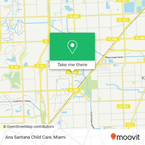 Ana Santana Child Care map