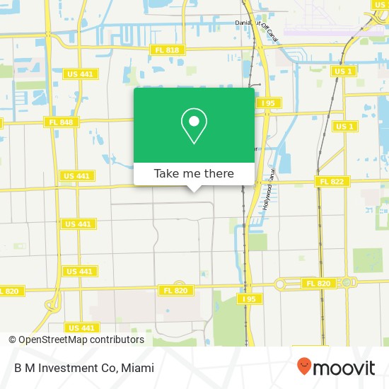 B M Investment Co map