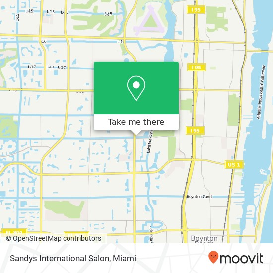 Sandys International Salon map
