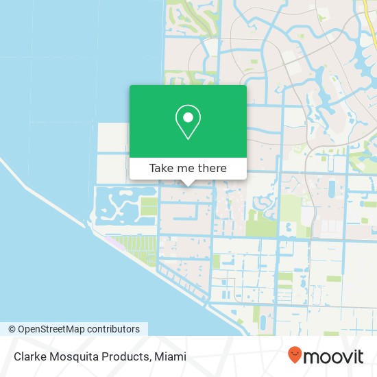 Clarke Mosquita Products map