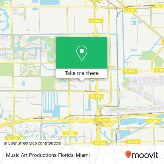 Music Art Productions-Florida map