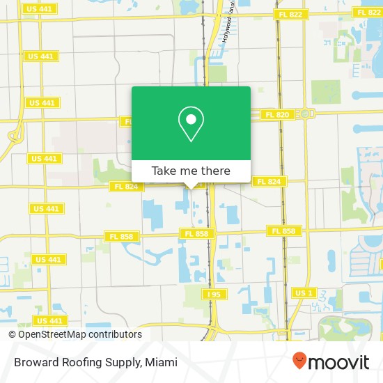 Broward Roofing Supply map