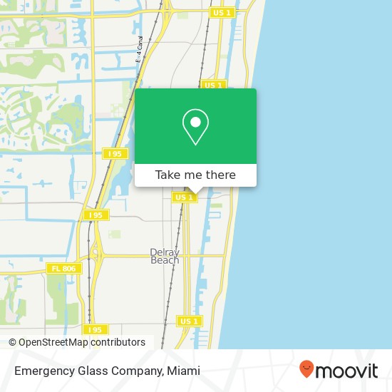 Emergency Glass Company map
