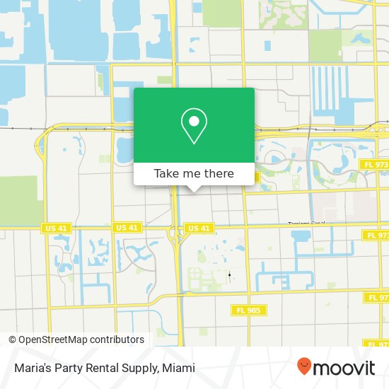 Maria's Party Rental Supply map