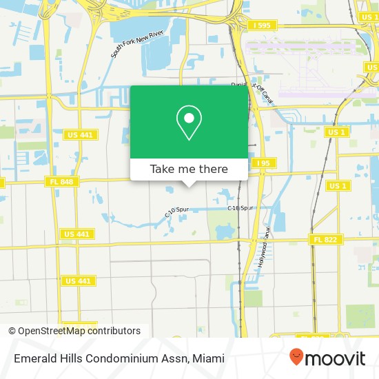 Emerald Hills Condominium Assn map