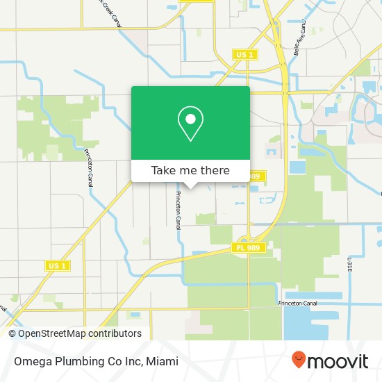 Mapa de Omega Plumbing Co Inc