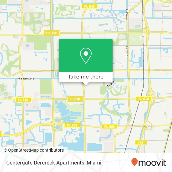 Mapa de Centergate Dercreek Apartments