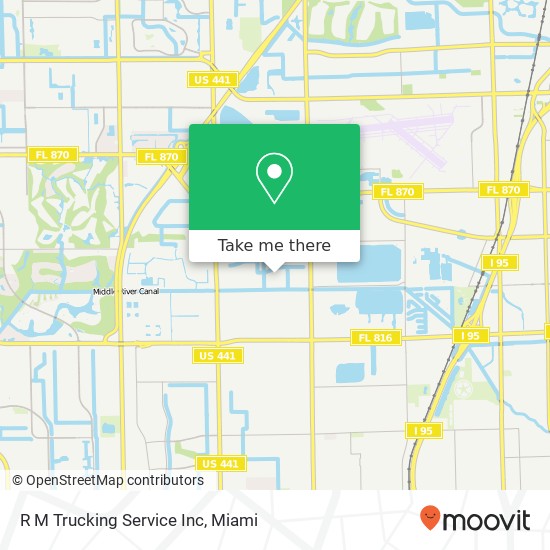 Mapa de R M Trucking Service Inc