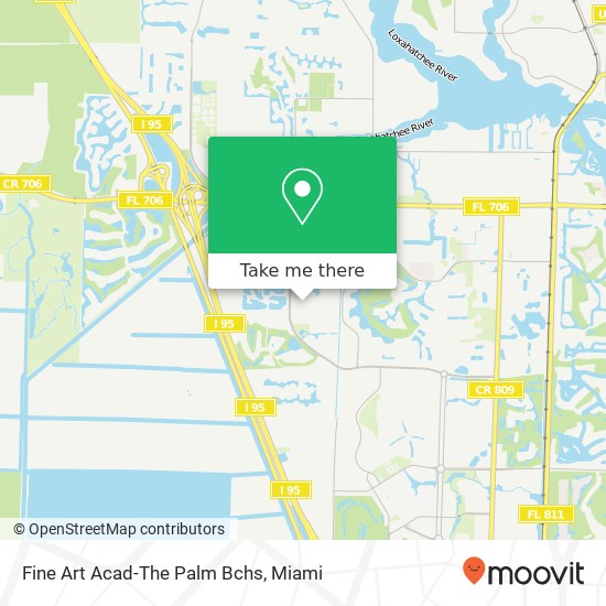 Fine Art Acad-The Palm Bchs map