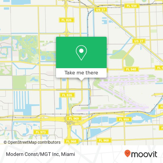 Modern Const/MGT Inc map