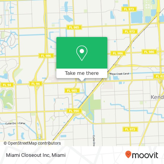 Mapa de Miami Closeout Inc