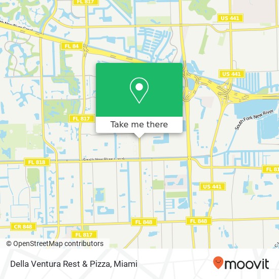 Mapa de Della Ventura Rest & Pizza